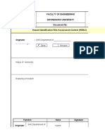 Faculty of Engineering Diponegoro University Document No: Hazard Identification Risk Assessment Control (HIRAC)