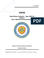 Ddesb: Blast Effects Computer - Open (BEC-O) User's Manual and Documentation