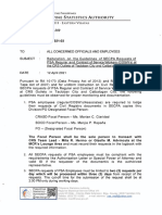 Philippine Statistics Authority: The Focal Person Shall Be The Sole Person To Transact 'With