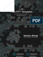 Abstract Hi-Tech Hexagons PowerPoint Templates