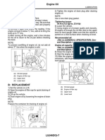 Engine oil level check and replacement