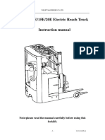 CQD-15E Reach Truck Instruction Manual