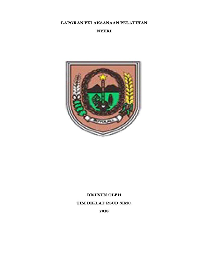 Pelatihan Manajemen Nyeri RSUD Simo 2018 | PDF