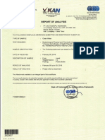 Analysis Water For Noni Fruits (Sucofindo Laboratory)