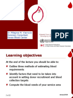 Estimating Blood Needs: Dr. Milagros M. Viacrucis Honorary Consultant Davao Blood Center