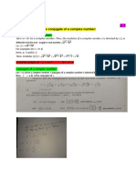 Chpter 5 The Modulus and The Conjugate of A Complex Number