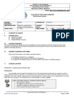 Instructional Module: Republic of The Philippines Nueva Vizcaya State University Bayombong, Nueva Vizcaya