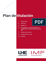 Instrucciones Del Plan de Titulación (PDF Descargable)