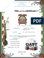 Derecho de Comercio Internacional - Gatt - Casani