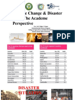 Climate Change & Disaster Risk: The Academe Perspective