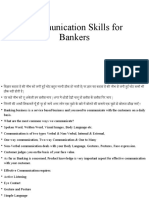 Communication Skills For Bankers