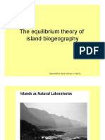 Teoría de equilibrio de biogeografía insular