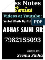 Series Abhas Saini Class Notes Advance Math