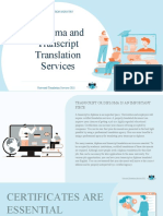 Diploma and Transcript Translation Service