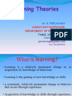 Theories of Learning - R. Periasamy