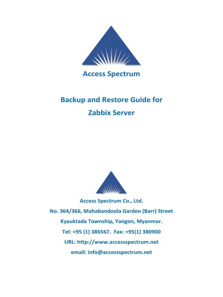 Zabbix Server Backup and Restore Guide | PDF | My Sql | Databases