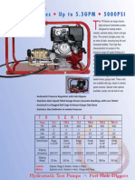 Model TR-Series Up To 5.5GPM 5 0 0 0 P S I: Hydrostatic Test Pumps Post Hole Diggers