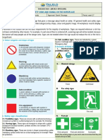 2022.06.07 - Safety Signs and Signals in The Workplace