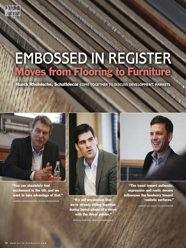 Embossed in Register: Moves From Flooring To Furniture | PDF | Interior ...