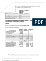 Flow of Production: Physica L Units Direct Materials Conversio N