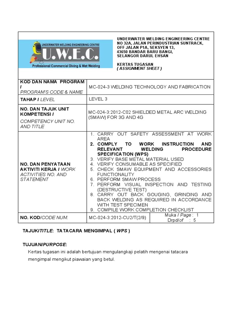 Assignment Sheet | PDF