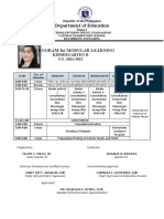 Sample Class Program 2021 2022 KD