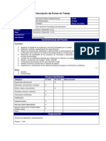 Ejemplo Descripcion Del Puesto de Trabajo