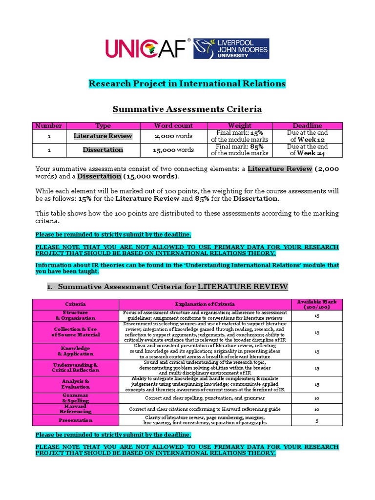 Summative Assessments Criteria | PDF | Knowledge | Critical Thinking