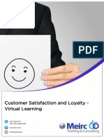 Customer Satisfaction and Loyalty - Virtual Learning: +971 4 556 7171 Contents Are Subject To Change. Page 1 of 5