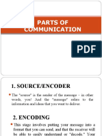 Parts of Communication
