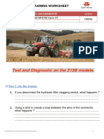 Test and Diagnostic On The Z15B Models.: Training Worksheet