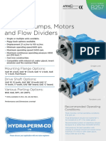Bushing Pumps, Motors and Flow Dividers Data Sheet