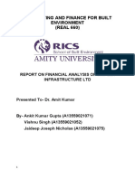 Accounting and Finance For Built Environment (REAL 660) : Report On Financial Analysis of Simplex Infrastructure LTD