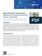 VFD0189 - Determination of Retention Behavior of Cannabis Extract by Column Screening