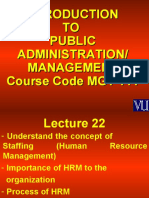 TO Public Administration/ Management Course Code MGT 111