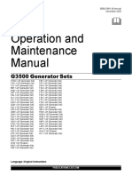 Operation and Maintenance Manual: G3500 Generator Sets