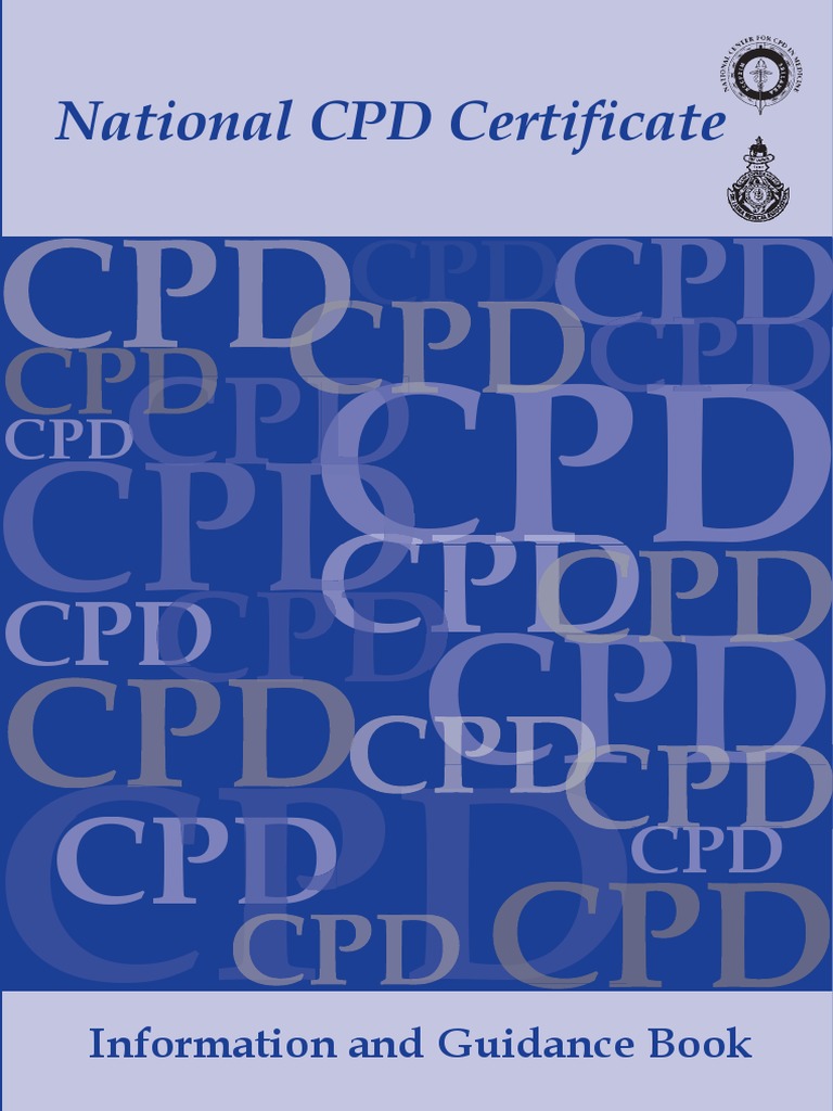 National CPD Certificate Overview | PDF | Doctor Of Medicine | Medicine