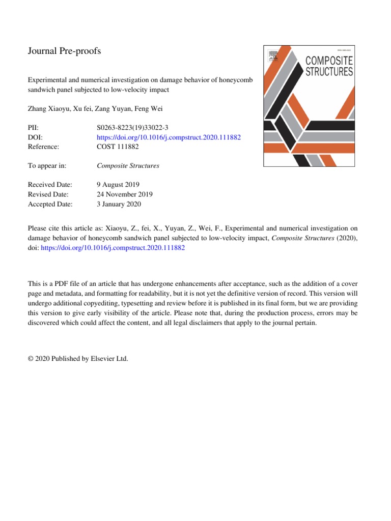 Experimental and Numerical Investigation On Damage Behavior of ...