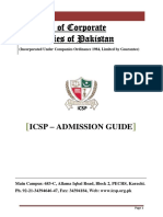 Institute of Corporate Secretaries of Pakistan: Icsp - Admission Guide
