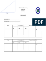 Medication Sheet