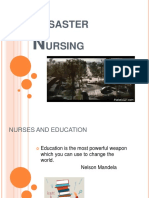 Role of The Nurse in Disaster PDF