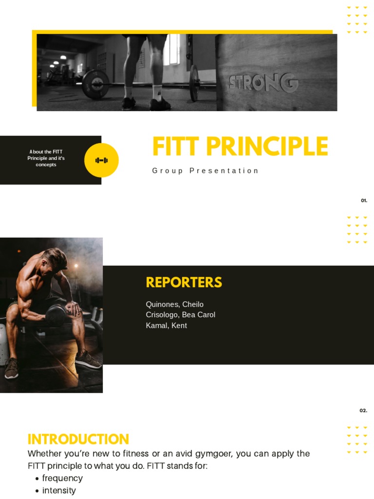 FITT Principle PDF Aerobic Exercise Strength Training