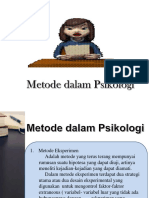 Metode Dalam Psikologi Umum