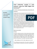Application Note: Total Carbonates Analysis in Sand Mixtures Using The FOGII Digital Soil Calcimeter