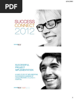 Successful Project Implementation: A Case Study of Implementing Succession Planning at Lucile Packard Children'S Hospital