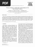 1996 - Process Design in Multi-Stage Cold Forging by The Finite Element Method