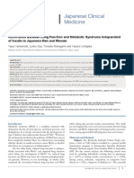 Association Between Lung Function and Metabolic Syndrome Independent of Insulin in Japanese Men and Women