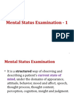 Mental Status Examination - 1
