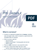 IFIN - Lecture 2: Basics of Currency Exchange