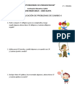 Ficha de Aplicación de Matematica - Segundo C - Magaly Saavedra Arroyo